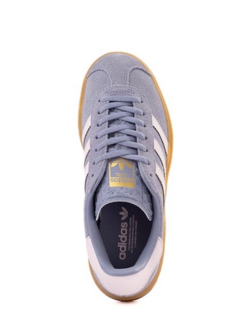 adidas Gazelle Bold Athletic Platform Shoe - Silver Violet / Pink- Size 5.5/6 - Picture 3 of 5